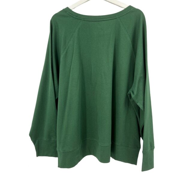 Holiday Sweatshirt 2X womens Green "Dear Santa..just let me explain" top - Picture 2 of 7